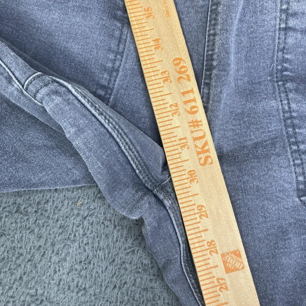 Dovetail Workwear Pants Double Knee Gray Utility Work Stretch Zipper Pockets